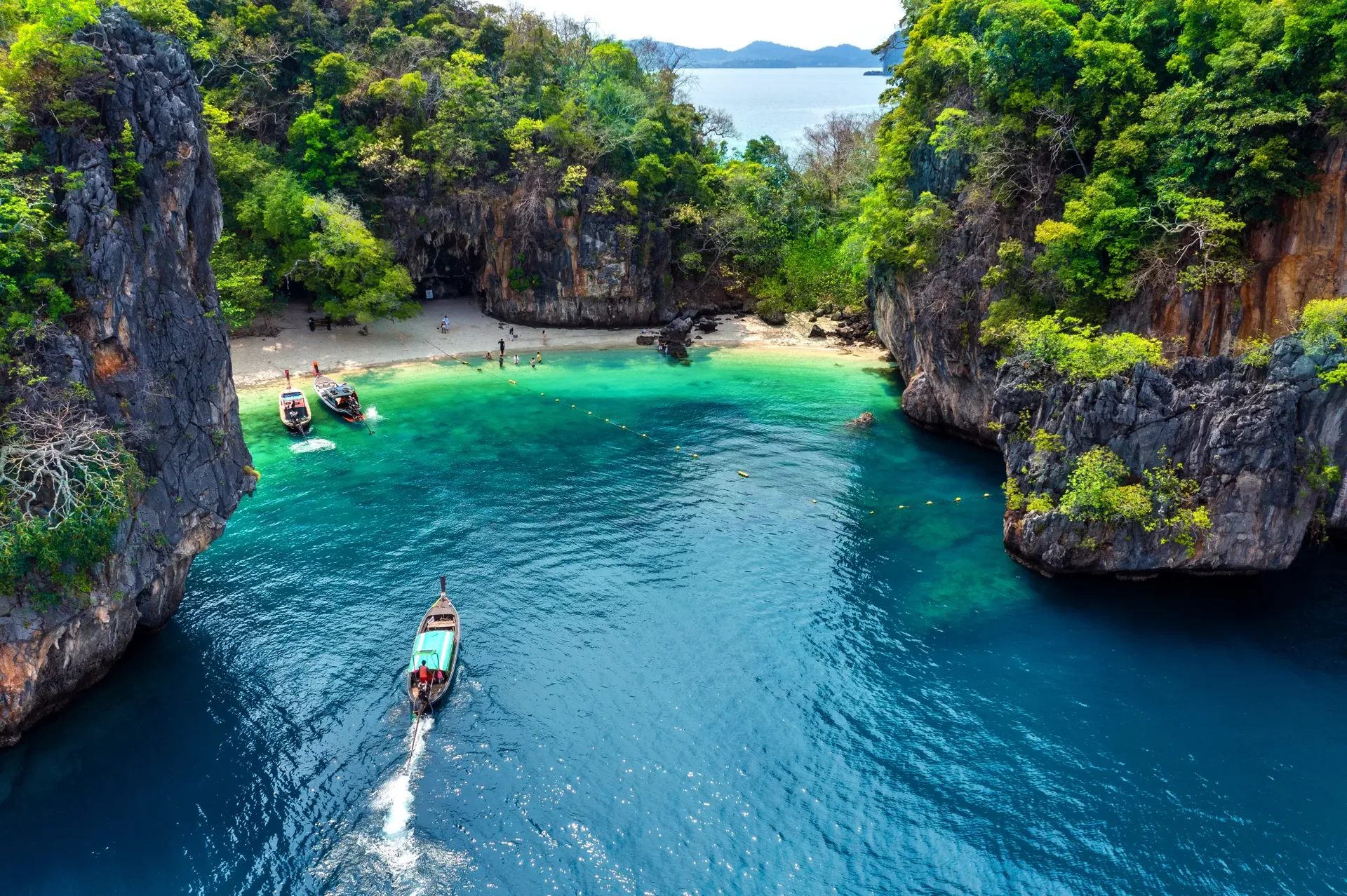 Asia Global Yachting (AGY) Yacht Charter, Sales, Magagement & More Aerial View Of Lao Lading Island In Krabi, Thailand.