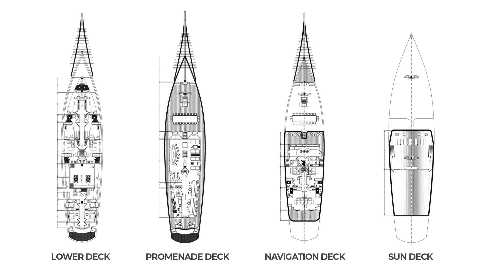 Asia Global Yachting (AGY) Premium Bespoke Yatch Charters, Sales, New Builds, Management & More Deck Plan