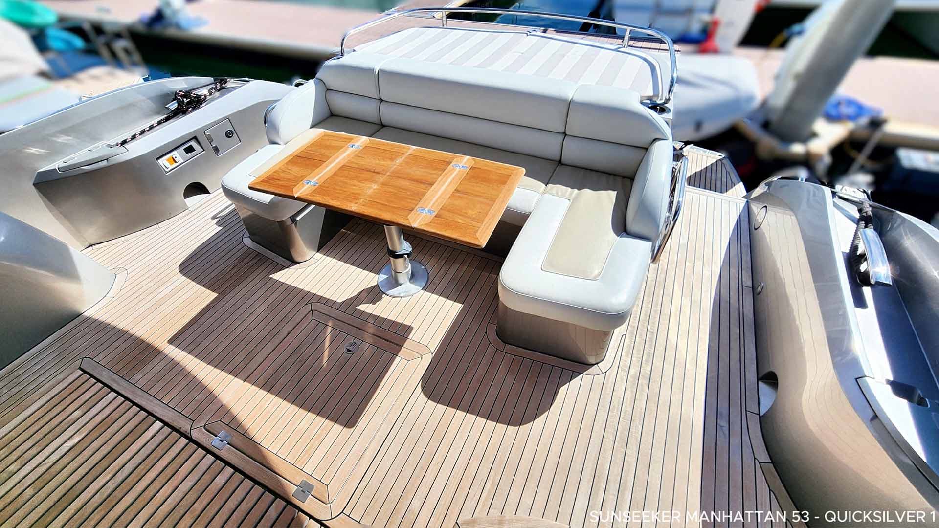 Asia Global Yachting (AGY) Luxury Yacht Charters in Thailand, Indonesia and Japan Aft Deck Sunpad And Seating