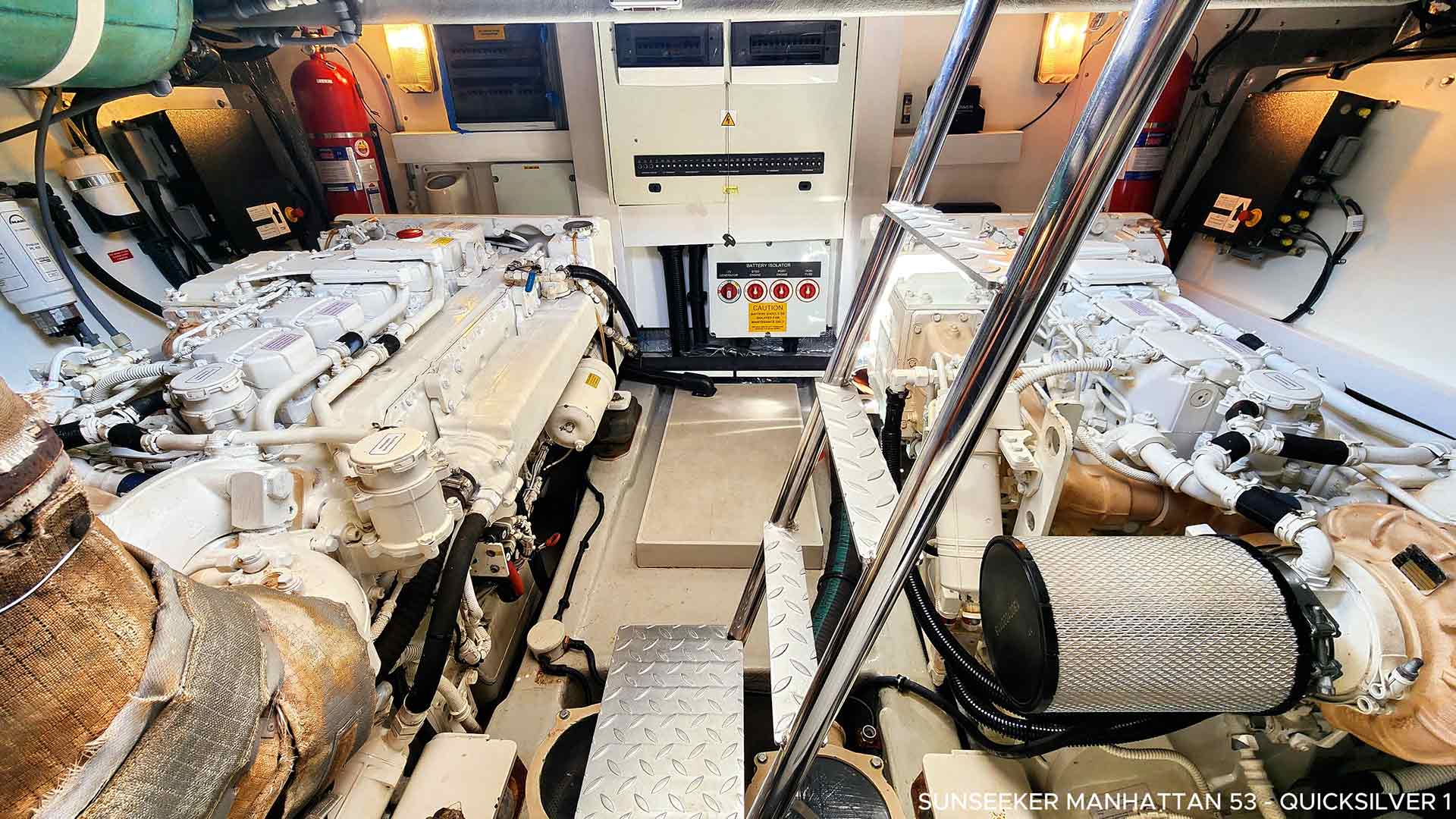 Asia Global Yachting (AGY) Luxury Yacht Charters in Thailand, Indonesia and Japan Engine Room 2