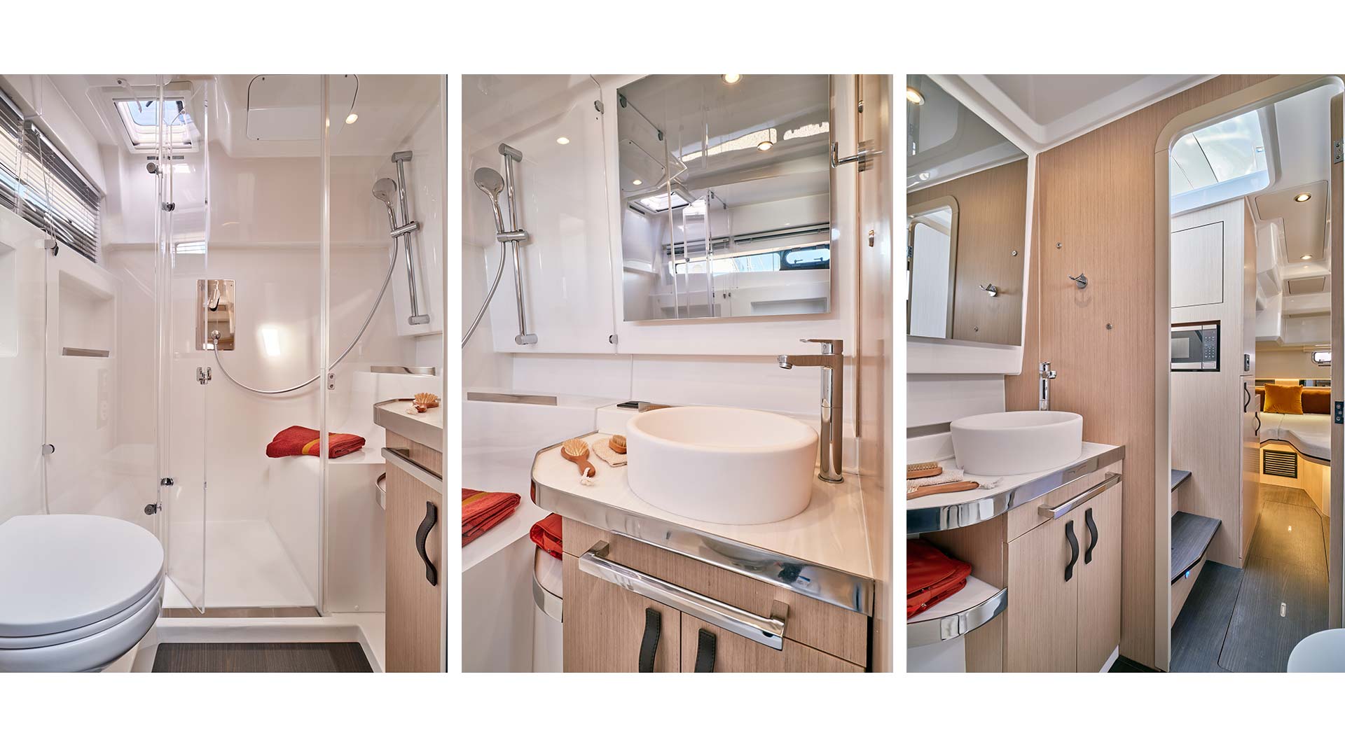 Asia Global Yachting (AGY) Luxury Yacht Charters in Thailand, Indonesia and Japan Th 36 Image Interior Bathroom Cabin